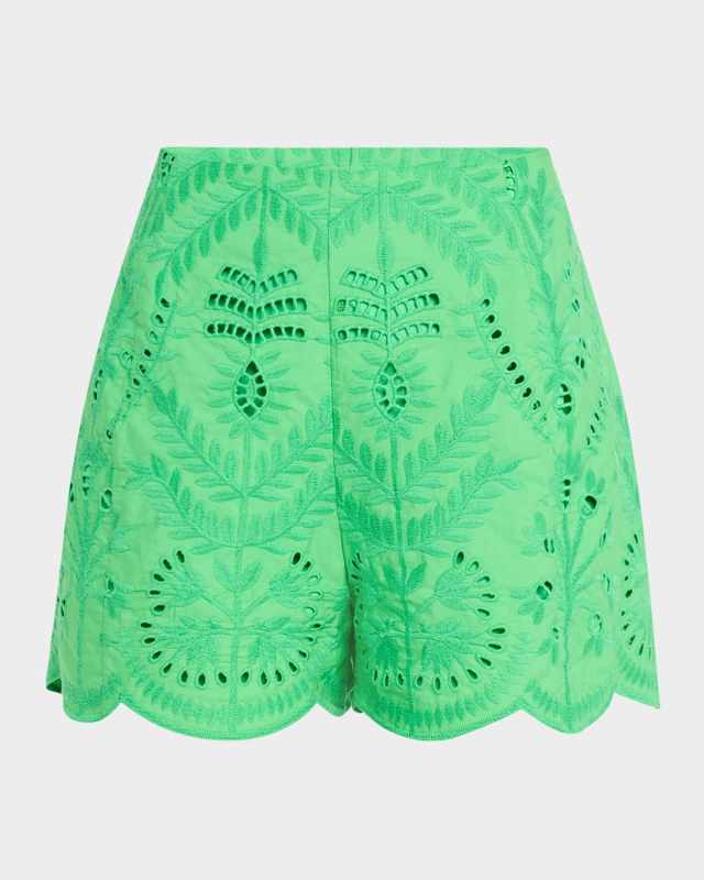 Fable Eyelet-Embroidered Cotton Shorts